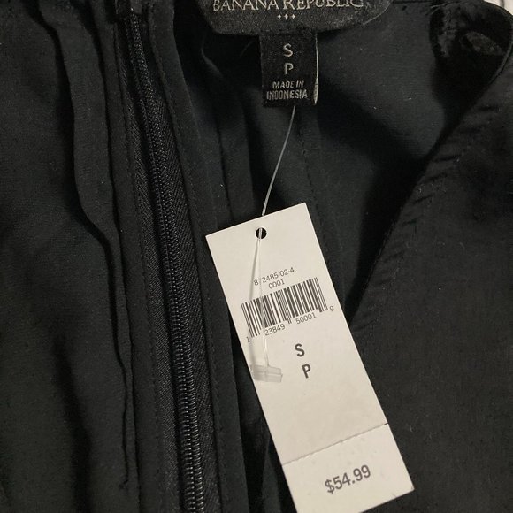 BNWT - Black Satin Blouse - Picture 3 of 3